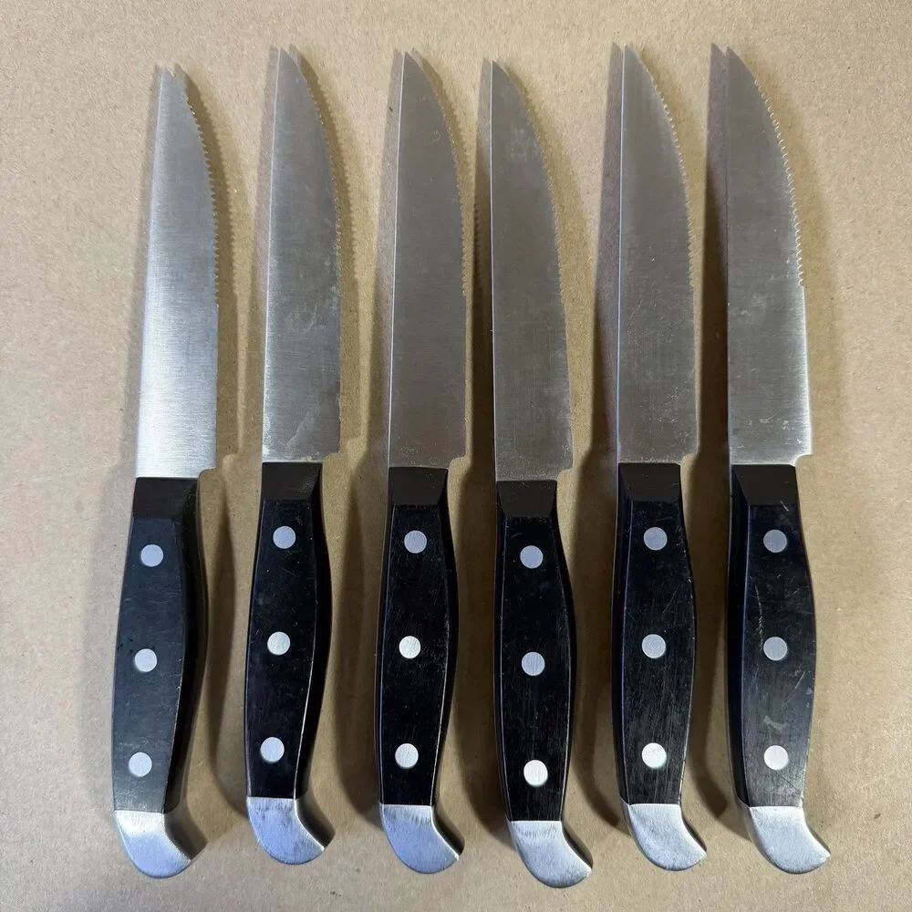 J.A. Henckels Statement Set of 6 Steak Knives High Carbon Steel 13548-120 4.75